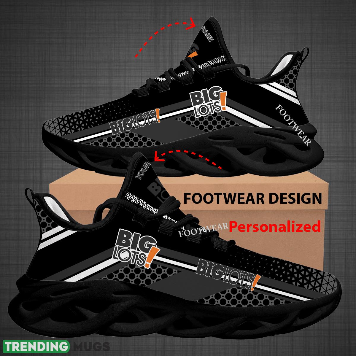 Custom Name BIG LOTS Logo Max Soul Shoes For Big Fans Runing Sneakers Gift Max Soul Custom Name BIG LOTS Logo Max Soul Shoes For Big Fans Runing Sneakers Gift Max Soul