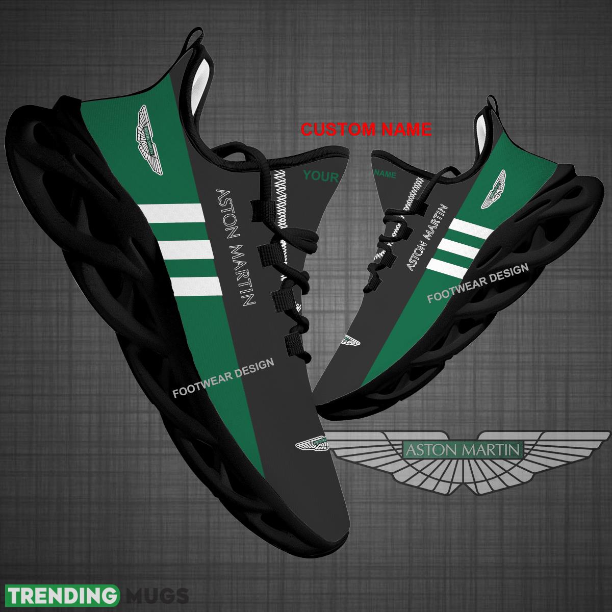Custom Name Car Racing Aston Martin Logo New Style Max Soul Shoes For Big Fans Runing Sneakers Gift - Car Racing Aston Martin Logo New Style Chunky Shoes Photo 1 Custom Name Car Racing Aston Martin Logo New Style Max Soul Shoes For Big Fans Runing Sneakers Gift - Car Racing Aston Martin Logo New Style Chunky Shoes Photo 1