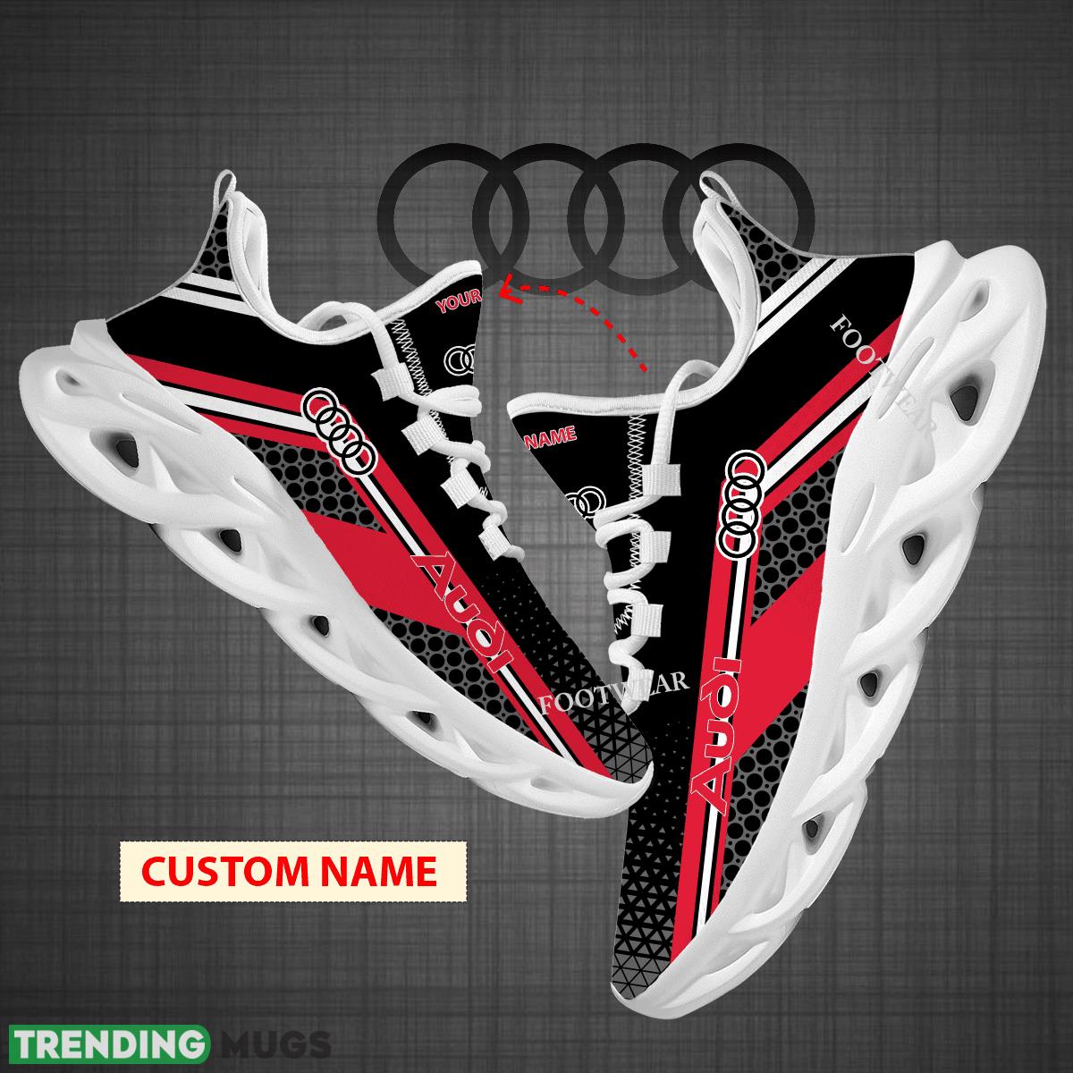 Custom Name Car Racing Audi Logo New Design Max Soul Shoes For Big Fans Runing Sneakers Gift - Car Racing Audi Logo New Design Chunky Shoes Custom Name Photo 1 Custom Name Car Racing Audi Logo New Design Max Soul Shoes For Big Fans Runing Sneakers Gift - Car Racing Audi Logo New Design Chunky Shoes Custom Name Photo 1