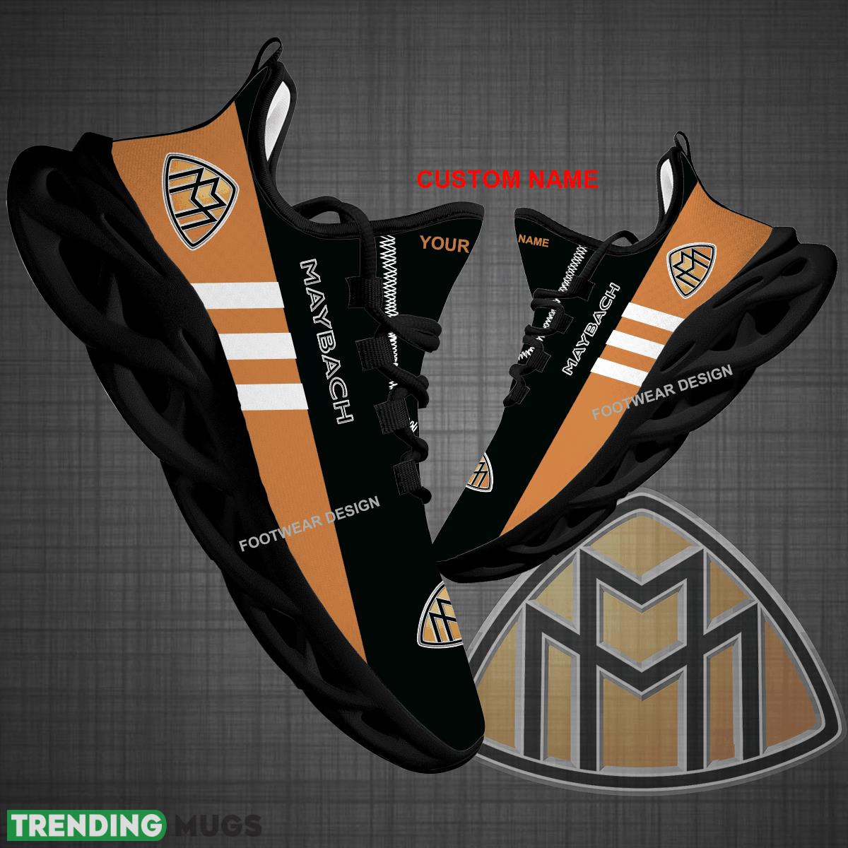 Custom Name Car Racing Maybach Logo New Style Max Soul Shoes For Big Fans Runing Sneakers Gift - Car Racing Maybach Logo New Style Chunky Shoes Photo 1 Custom Name Car Racing Maybach Logo New Style Max Soul Shoes For Big Fans Runing Sneakers Gift - Car Racing Maybach Logo New Style Chunky Shoes Photo 1