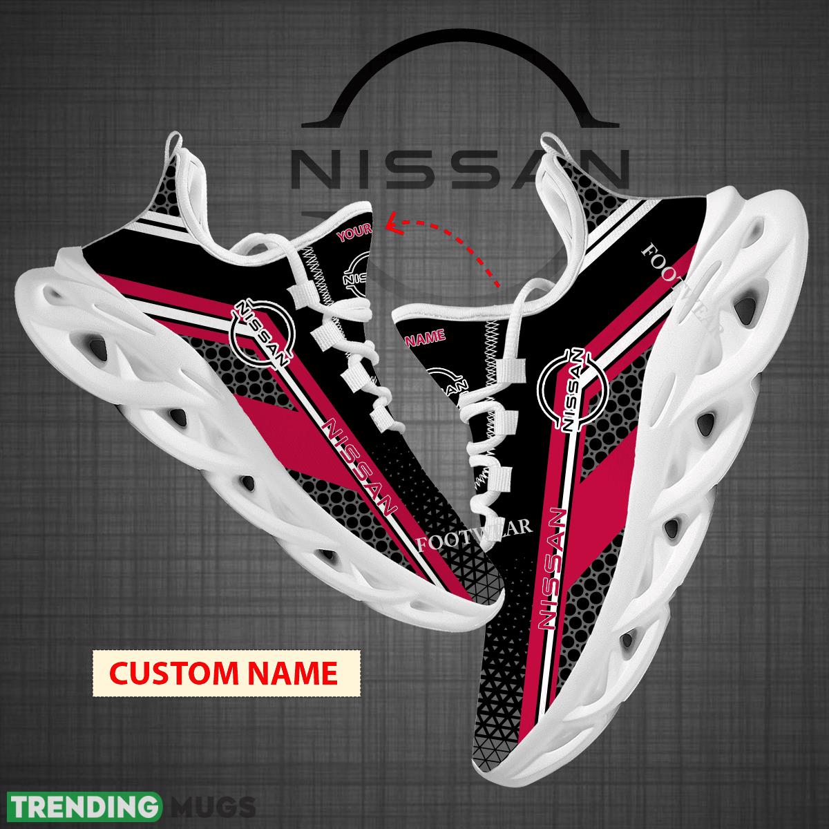 Custom Name Car Racing Nissan Logo New Design Max Soul Shoes For Big Fans Runing Sneakers Gift - Car Racing Nissan Logo New Design Chunky Shoes Custom Name Photo 1 Custom Name Car Racing Nissan Logo New Design Max Soul Shoes For Big Fans Runing Sneakers Gift - Car Racing Nissan Logo New Design Chunky Shoes Custom Name Photo 1