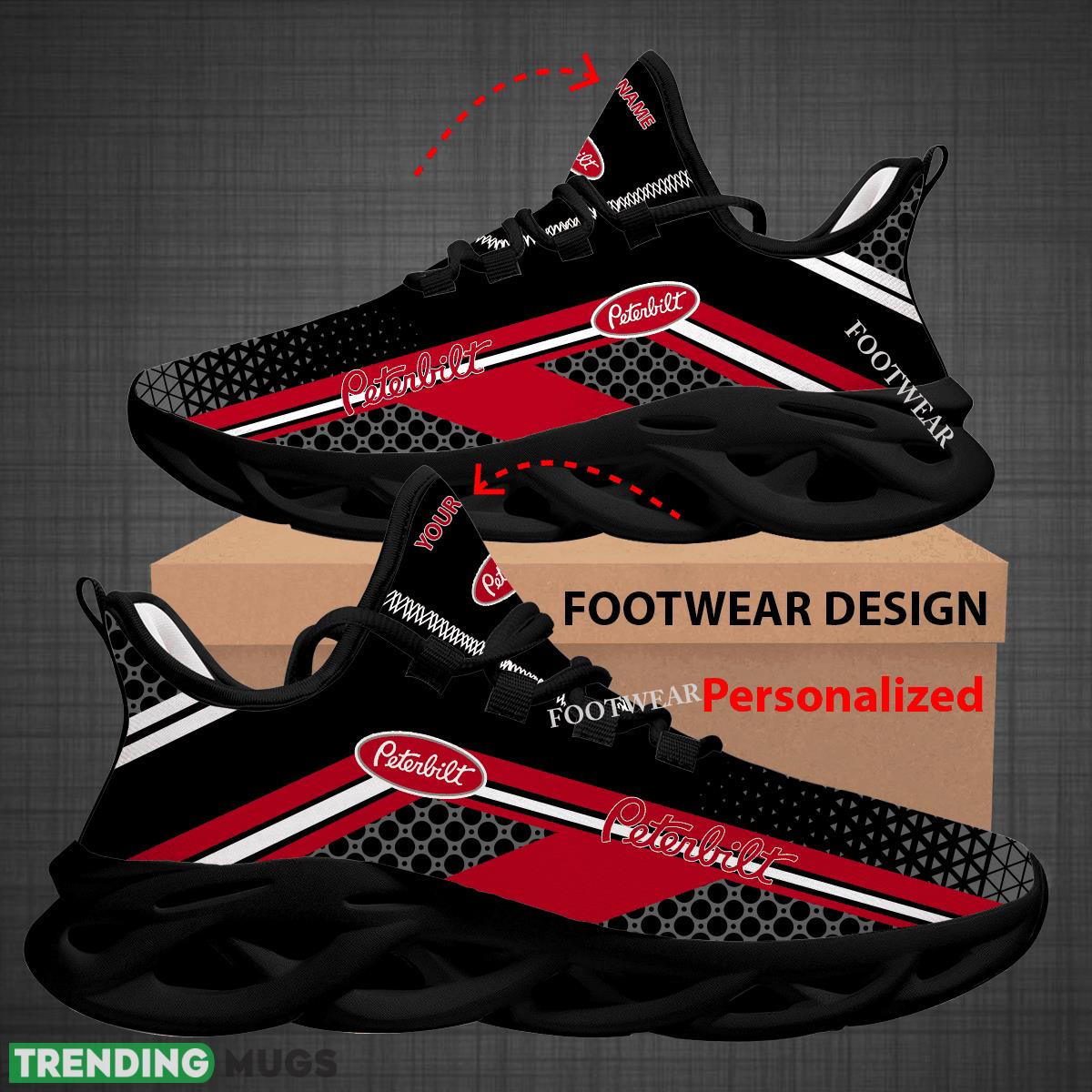 Custom Name Car Racing Peterbilt Logo New Design Max Soul Shoes For Big Fans Runing Sneakers Gift Max Soul Custom Name Car Racing Peterbilt Logo New Design Max Soul Shoes For Big Fans Runing Sneakers Gift Max Soul