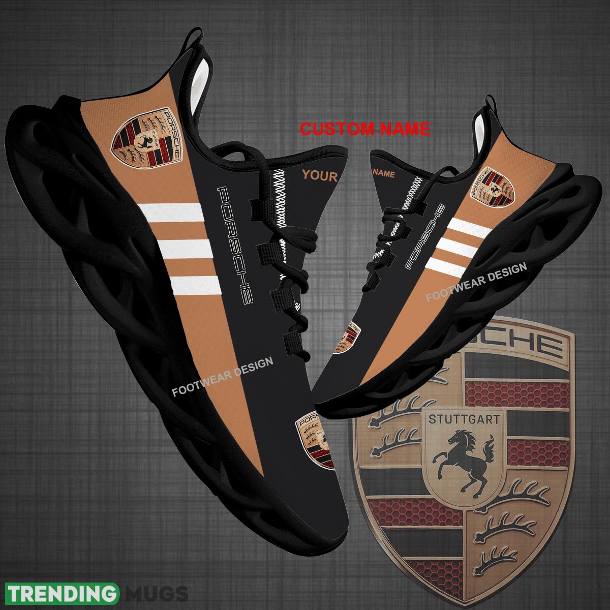 Custom Name Car Racing Porsche Logo New Style Max Soul Shoes For Big Fans Runing Sneakers Gift - Car Racing Porsche Logo New Style Chunky Shoes Photo 1 Custom Name Car Racing Porsche Logo New Style Max Soul Shoes For Big Fans Runing Sneakers Gift - Car Racing Porsche Logo New Style Chunky Shoes Photo 1