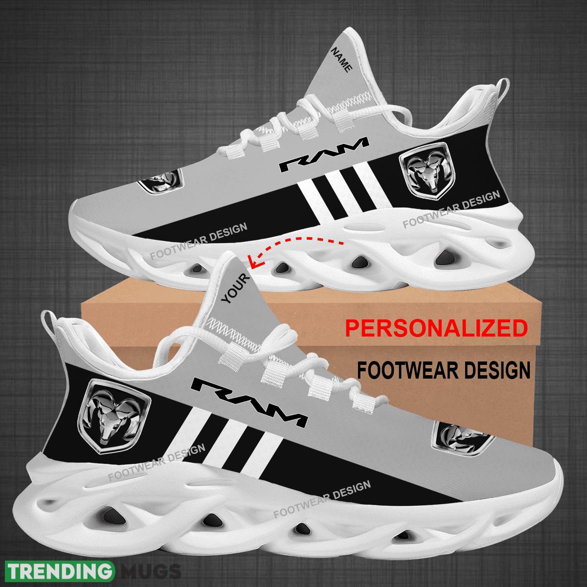 Custom Name Car Racing RAM Pickup Truck Logo New Style Max Soul Shoes For Big Fans Runing Sneakers Gift Max Soul Custom Name Car Racing RAM Pickup Truck Logo New Style Max Soul Shoes For Big Fans Runing Sneakers Gift Max Soul