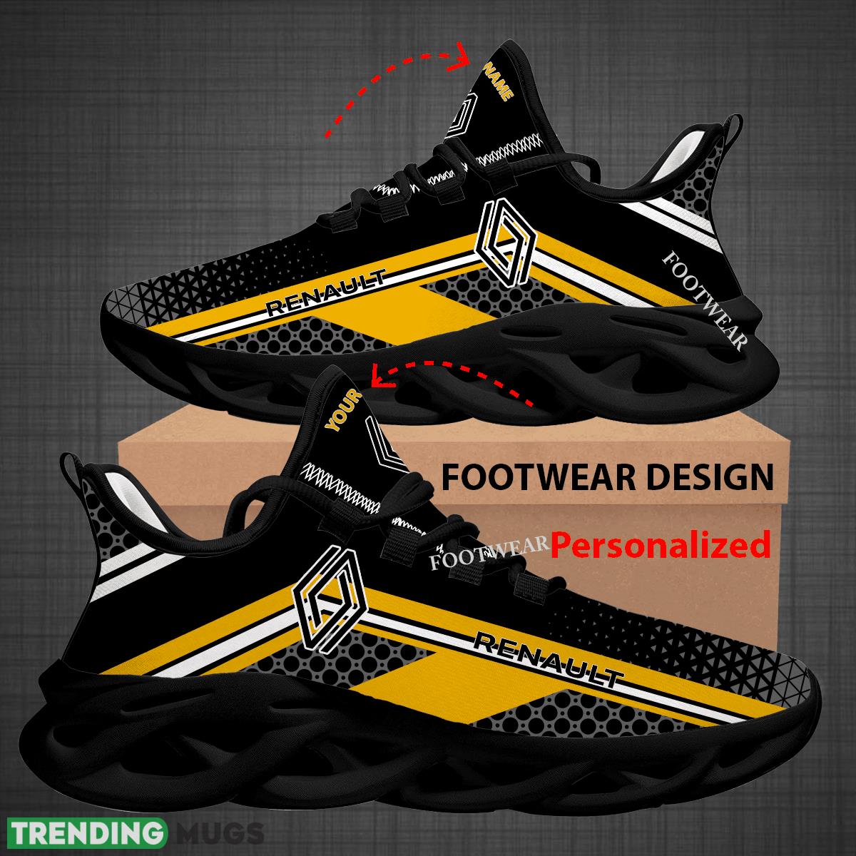 Custom Name Car Racing Renault Logo New Design Max Soul Shoes For Big Fans Runing Sneakers Gift Max Soul Custom Name Car Racing Renault Logo New Design Max Soul Shoes For Big Fans Runing Sneakers Gift Max Soul