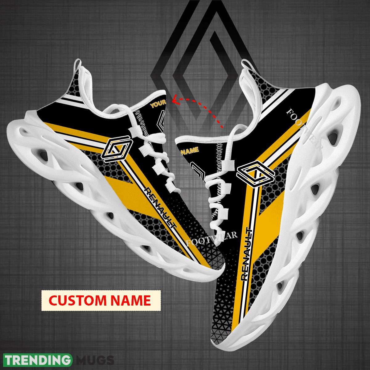 Custom Name Car Racing Renault Logo New Design Max Soul Shoes For Big Fans Runing Sneakers Gift - Car Racing Renault Logo New Design Chunky Shoes Custom Name Photo 1