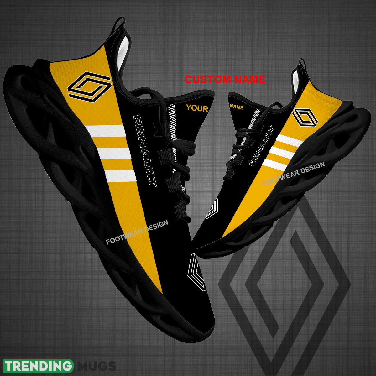 Custom Name Car Racing Renault Logo New Style Max Soul Shoes For Big Fans Runing Sneakers Gift - Car Racing Renault Logo New Style Chunky Shoes Photo 1 Custom Name Car Racing Renault Logo New Style Max Soul Shoes For Big Fans Runing Sneakers Gift - Car Racing Renault Logo New Style Chunky Shoes Photo 1