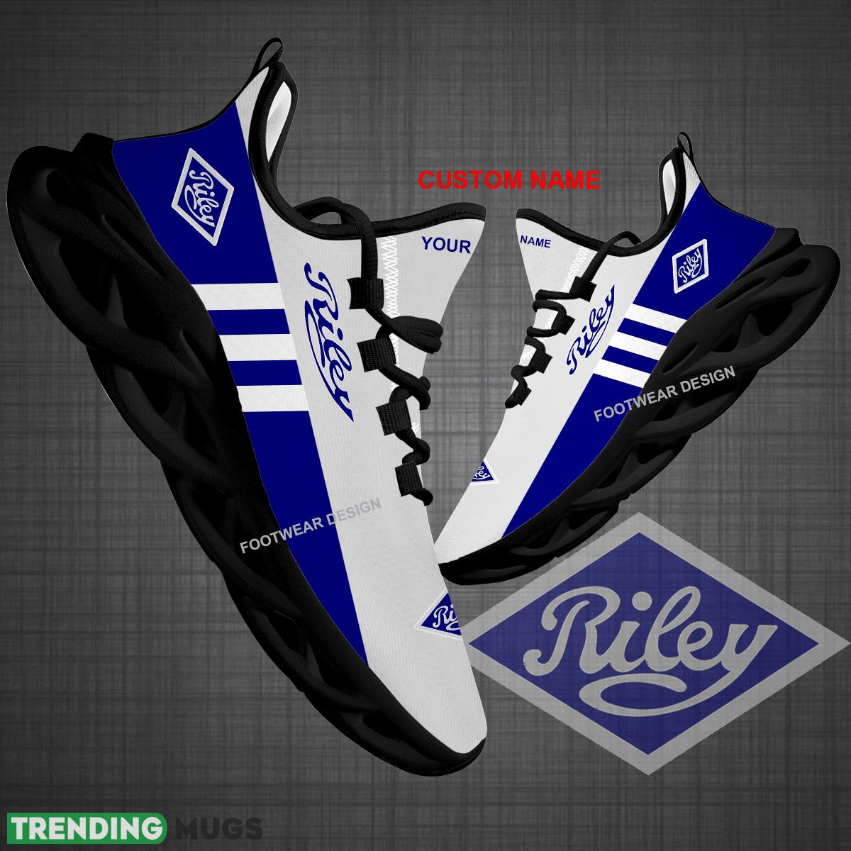 Custom Name Car Racing Riley Logo New Style Max Soul Shoes For Big Fans Runing Sneakers Gift - Car Racing Riley Logo New Style Chunky Shoes Photo 1 Custom Name Car Racing Riley Logo New Style Max Soul Shoes For Big Fans Runing Sneakers Gift - Car Racing Riley Logo New Style Chunky Shoes Photo 1