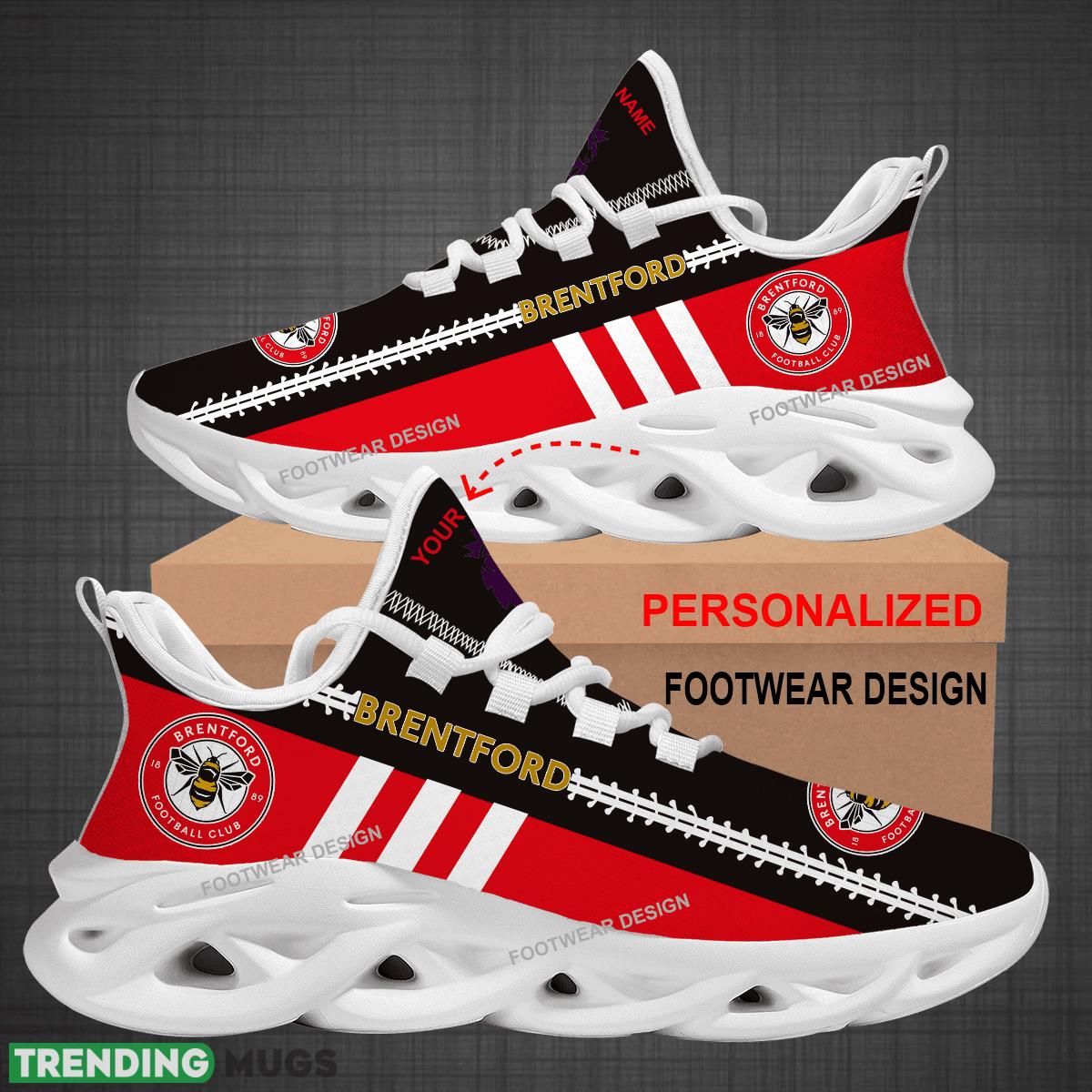 Custom Name EPL Brentford Logo New Max Soul Shoes For Big Fans Runing Sneakers Gift Max Soul Custom Name EPL Brentford Logo New Max Soul Shoes For Big Fans Runing Sneakers Gift Max Soul