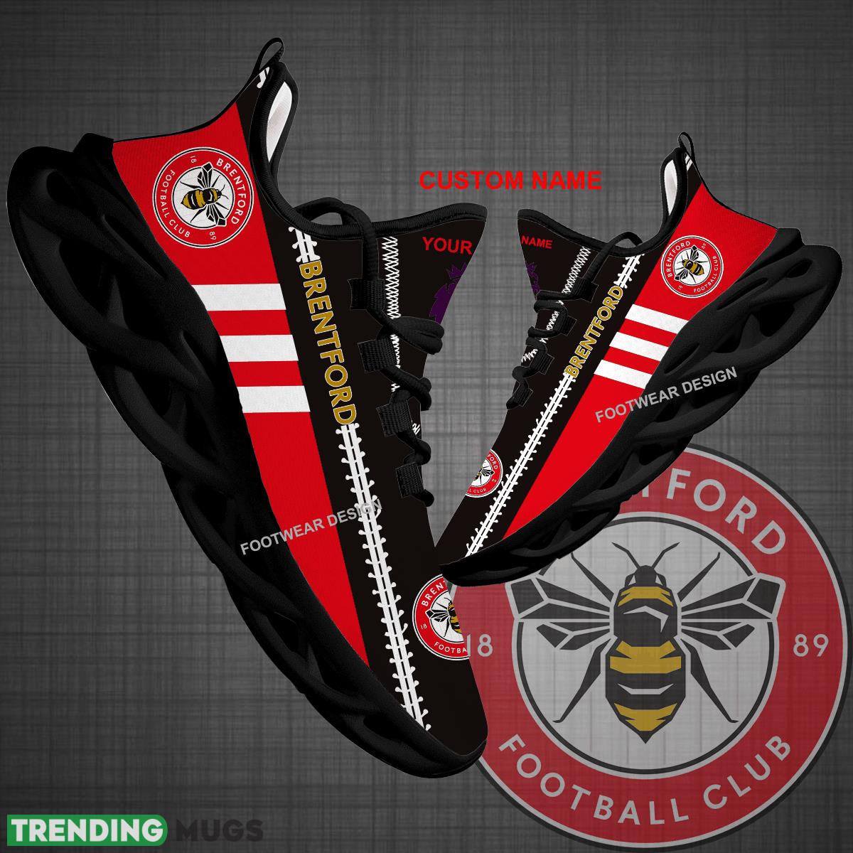 Custom Name EPL Brentford Logo New Max Soul Shoes For Big Fans Runing Sneakers Gift - EPL Brentford Logo New Chunky Shoes Photo 1 Custom Name EPL Brentford Logo New Max Soul Shoes For Big Fans Runing Sneakers Gift - EPL Brentford Logo New Chunky Shoes Photo 1