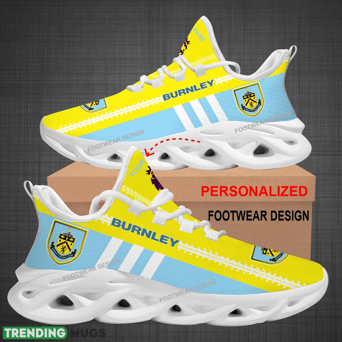 Custom Name EPL Burnley Logo New Max Soul Shoes For Big Fans Runing Sneakers Gift Max Soul Custom Name EPL Burnley Logo New Max Soul Shoes For Big Fans Runing Sneakers Gift Max Soul