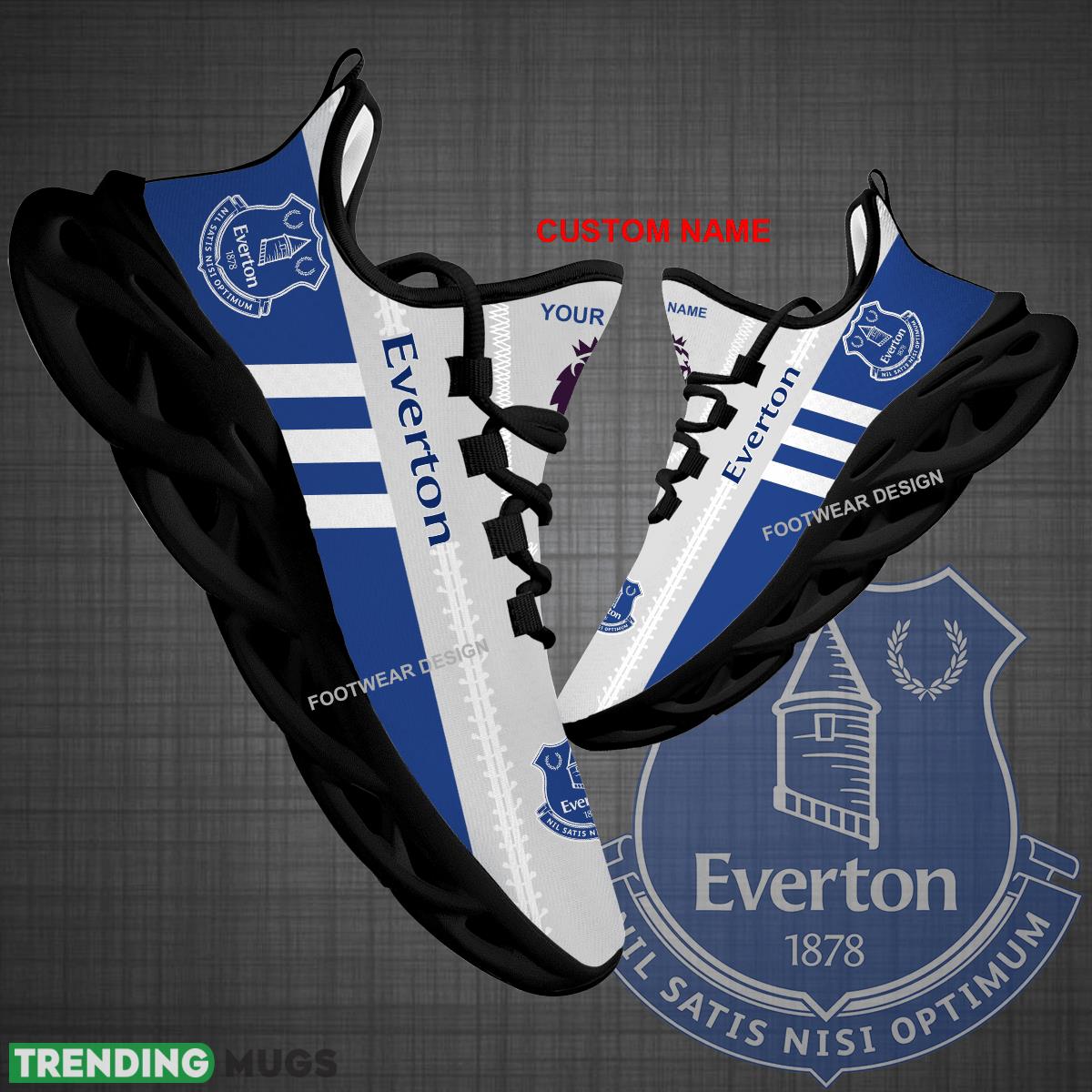 Custom Name EPL Everton Logo New Max Soul Shoes For Big Fans Runing Sneakers Gift - EPL Everton Logo New Chunky Shoes Photo 1 Custom Name EPL Everton Logo New Max Soul Shoes For Big Fans Runing Sneakers Gift - EPL Everton Logo New Chunky Shoes Photo 1