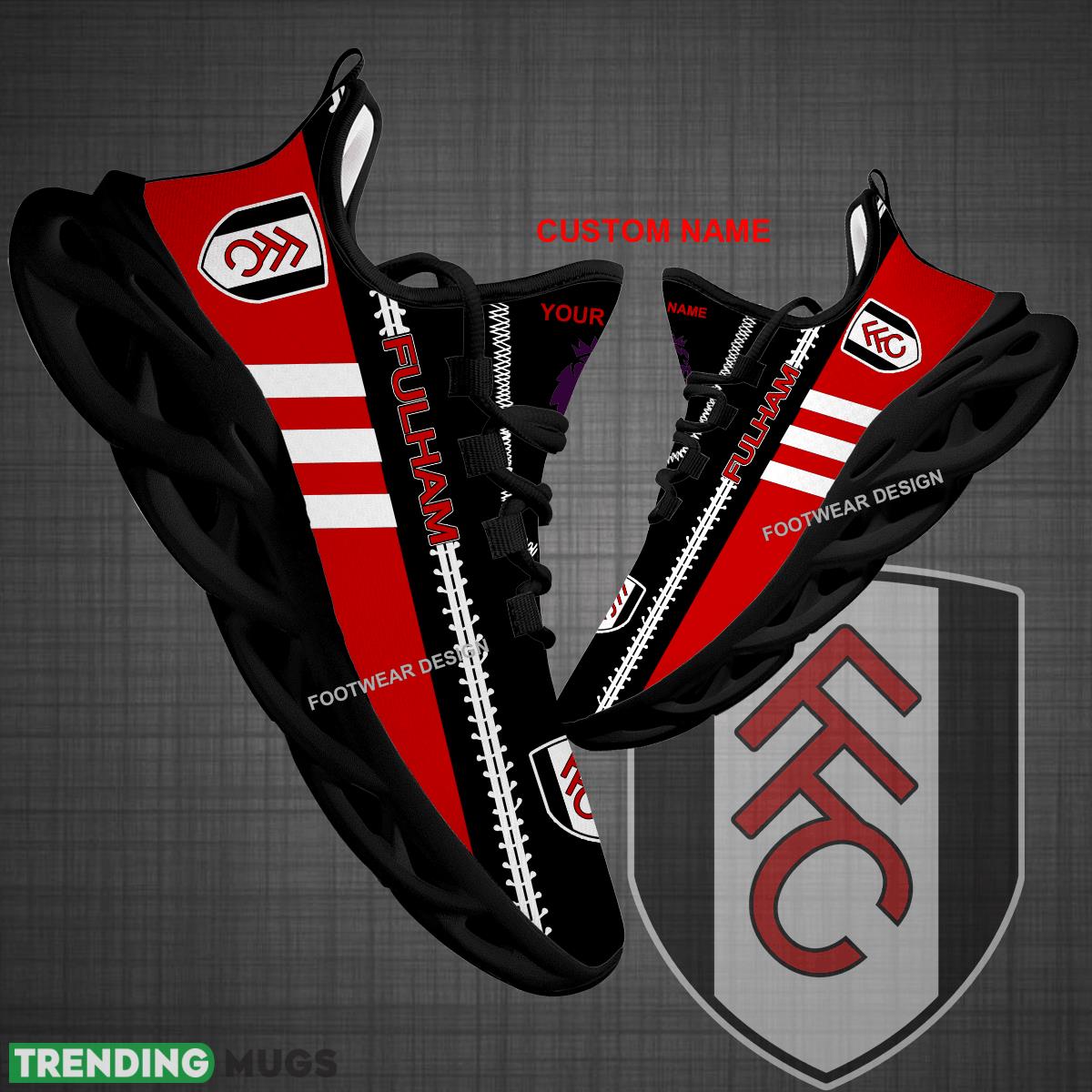 Custom Name EPL Fulham Logo New Max Soul Shoes For Big Fans Runing Sneakers Gift - EPL Fulham Logo New Chunky Shoes Photo 1 Custom Name EPL Fulham Logo New Max Soul Shoes For Big Fans Runing Sneakers Gift - EPL Fulham Logo New Chunky Shoes Photo 1