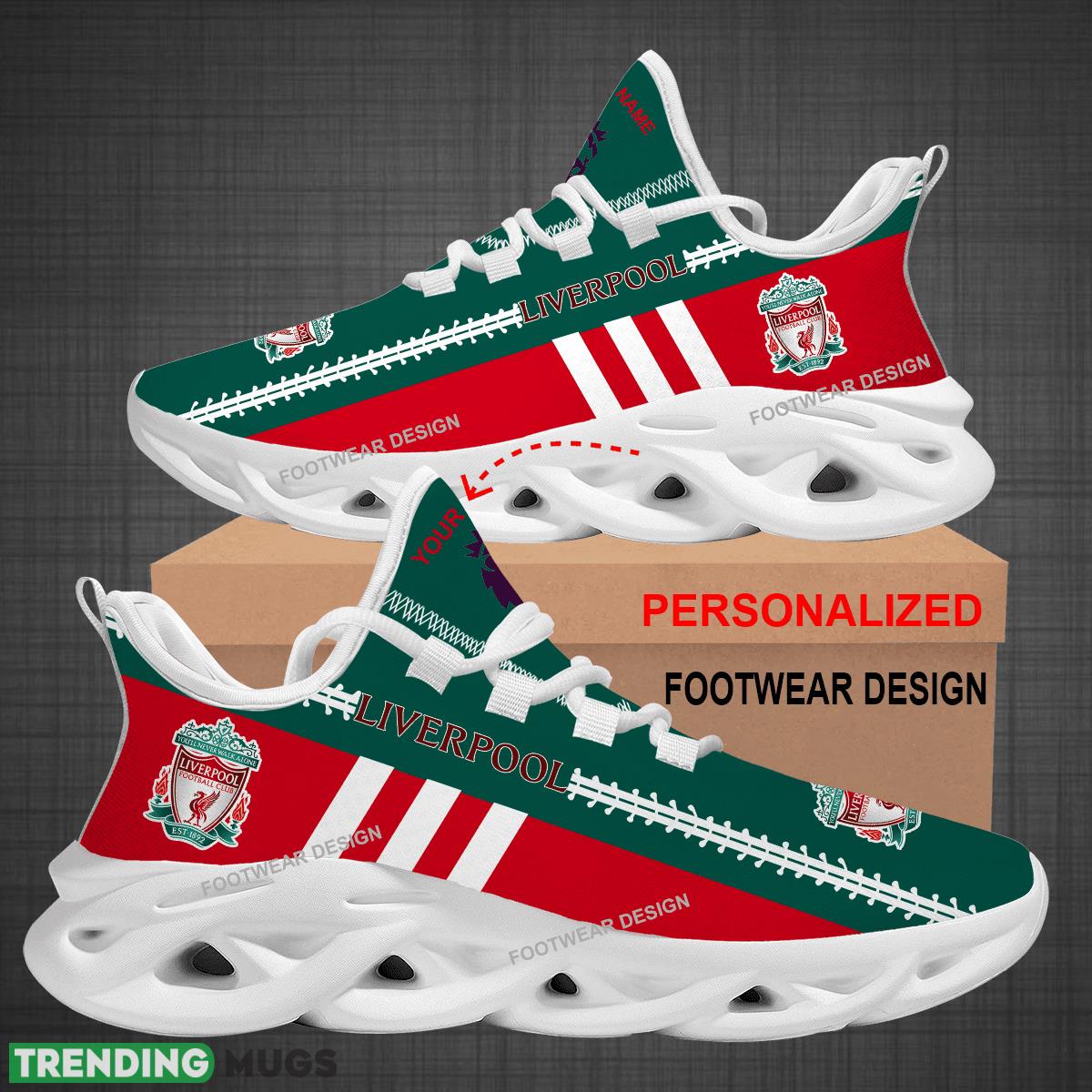 Custom Name EPL Liverpool Logo New Max Soul Shoes For Big Fans Runing Sneakers Gift Max Soul Custom Name EPL Liverpool Logo New Max Soul Shoes For Big Fans Runing Sneakers Gift Max Soul