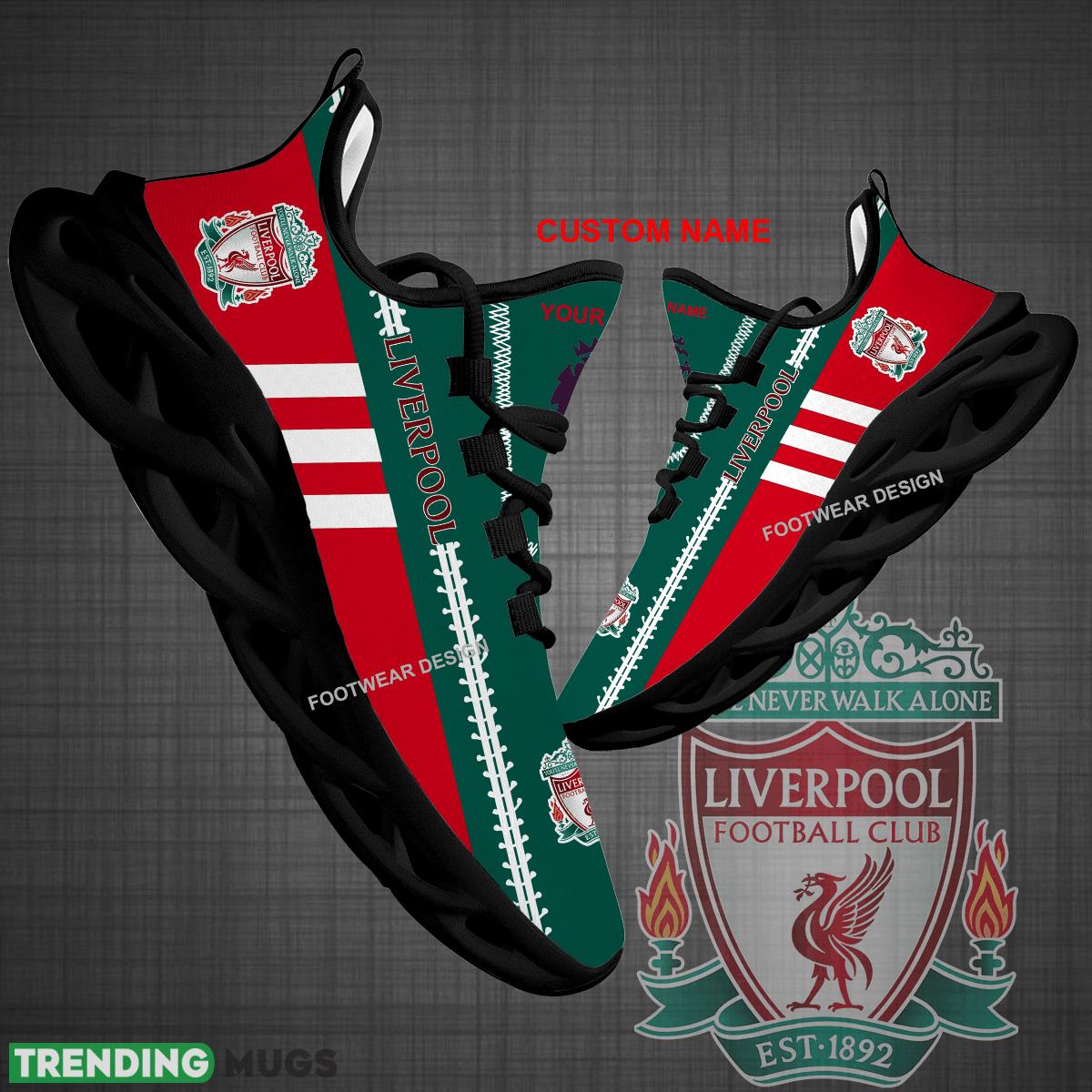 Custom Name EPL Liverpool Logo New Max Soul Shoes For Big Fans Runing Sneakers Gift - EPL Liverpool Logo New Chunky Shoes Photo 1 Custom Name EPL Liverpool Logo New Max Soul Shoes For Big Fans Runing Sneakers Gift - EPL Liverpool Logo New Chunky Shoes Photo 1