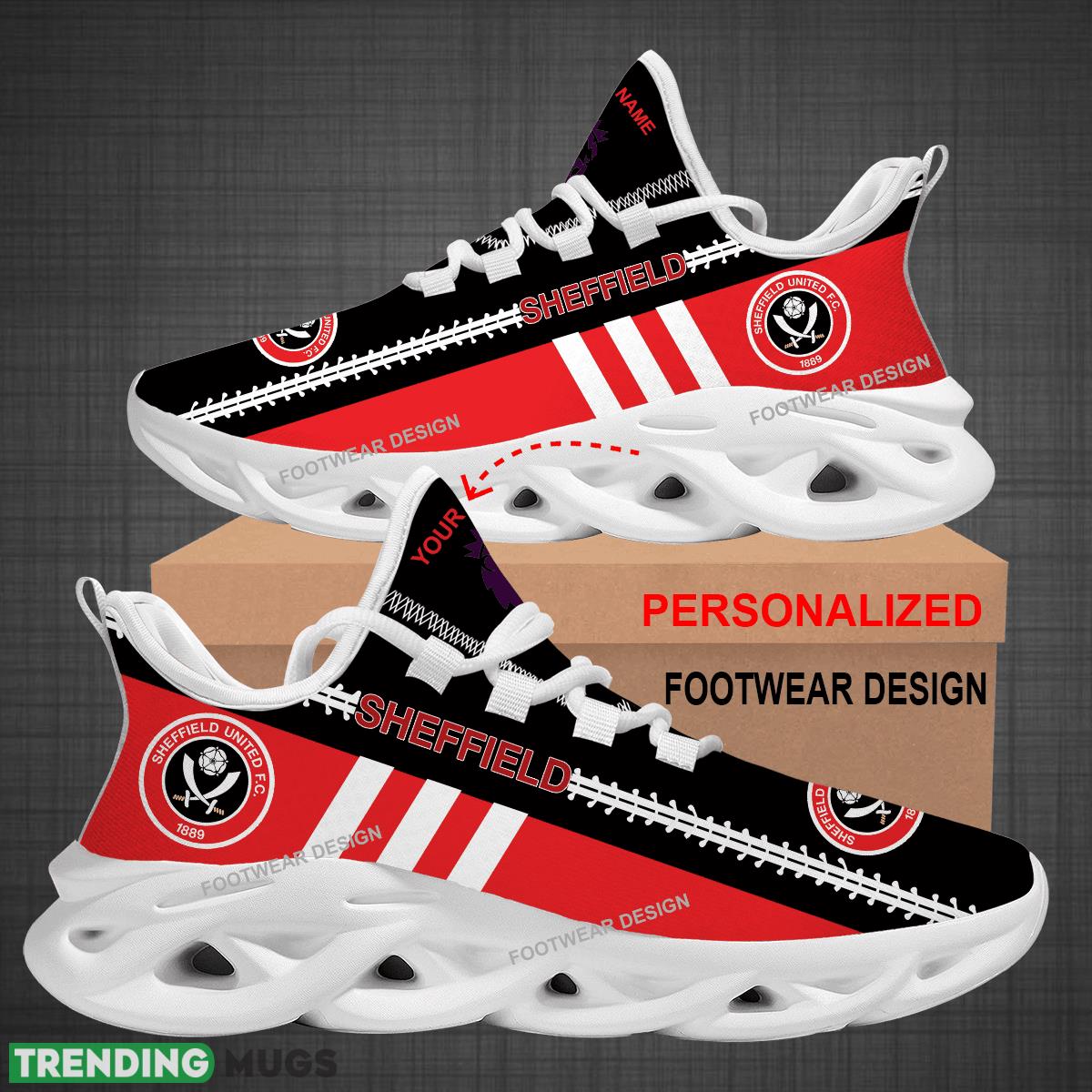 Custom Name EPL Sheffield United Logo New Max Soul Shoes For Big Fans Runing Sneakers Gift Max Soul Custom Name EPL Sheffield United Logo New Max Soul Shoes For Big Fans Runing Sneakers Gift Max Soul