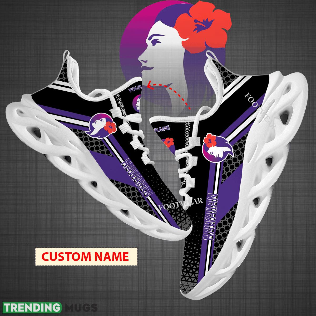 Custom Name Hawaiian Airlines Logo Max Soul Shoes For Big Fans Runing Sneakers Gift - hawaiian airlines Logo Personalized Chunky Shoes Photo 1 Custom Name Hawaiian Airlines Logo Max Soul Shoes For Big Fans Runing Sneakers Gift - hawaiian airlines Logo Personalized Chunky Shoes Photo 1