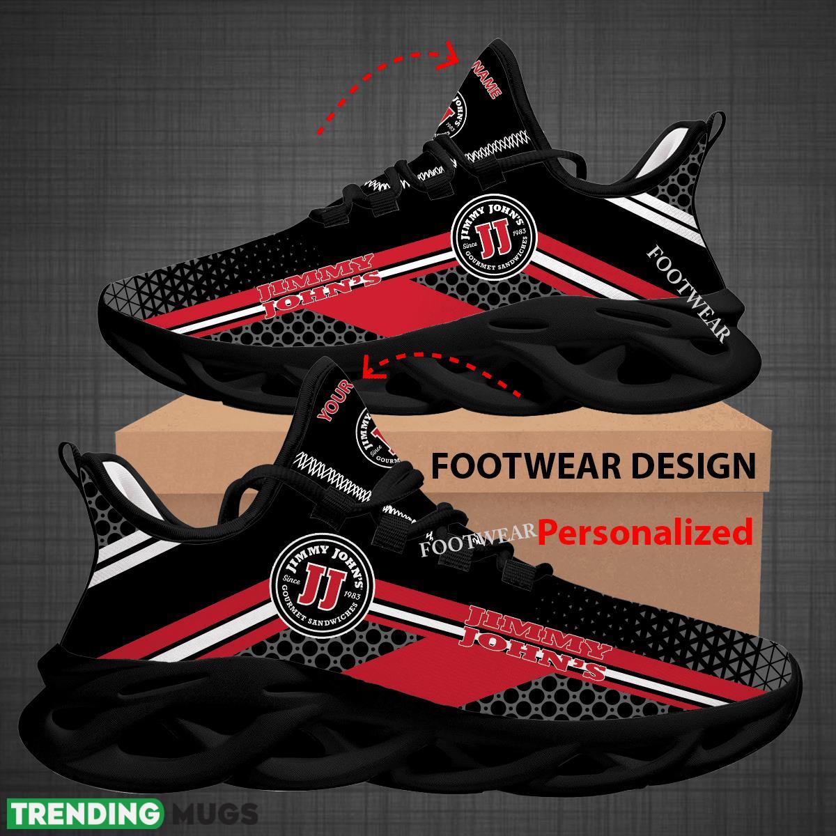 Custom Name Jimmy John's Logo Max Soul Shoes For Big Fans Runing Sneakers Gift Max Soul Custom Name Jimmy John's Logo Max Soul Shoes For Big Fans Runing Sneakers Gift Max Soul