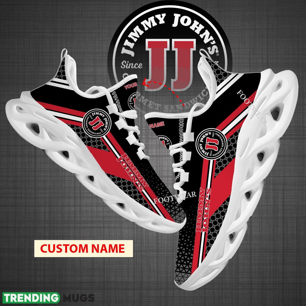 Custom Name Jimmy John's Logo Max Soul Shoes For Big Fans Runing Sneakers Gift - jimmy john's Logo Personalized Chunky Shoes Photo 1 Custom Name Jimmy John's Logo Max Soul Shoes For Big Fans Runing Sneakers Gift - jimmy john's Logo Personalized Chunky Shoes Photo 1