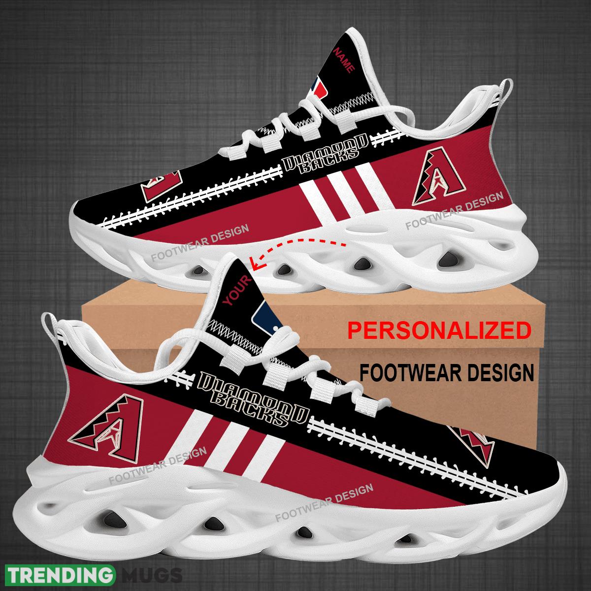Custom Name MLB Arizona Diamondbacks Logo New Max Soul Shoes For Big Fans Runing Sneakers Gift Max Soul Custom Name MLB Arizona Diamondbacks Logo New Max Soul Shoes For Big Fans Runing Sneakers Gift Max Soul