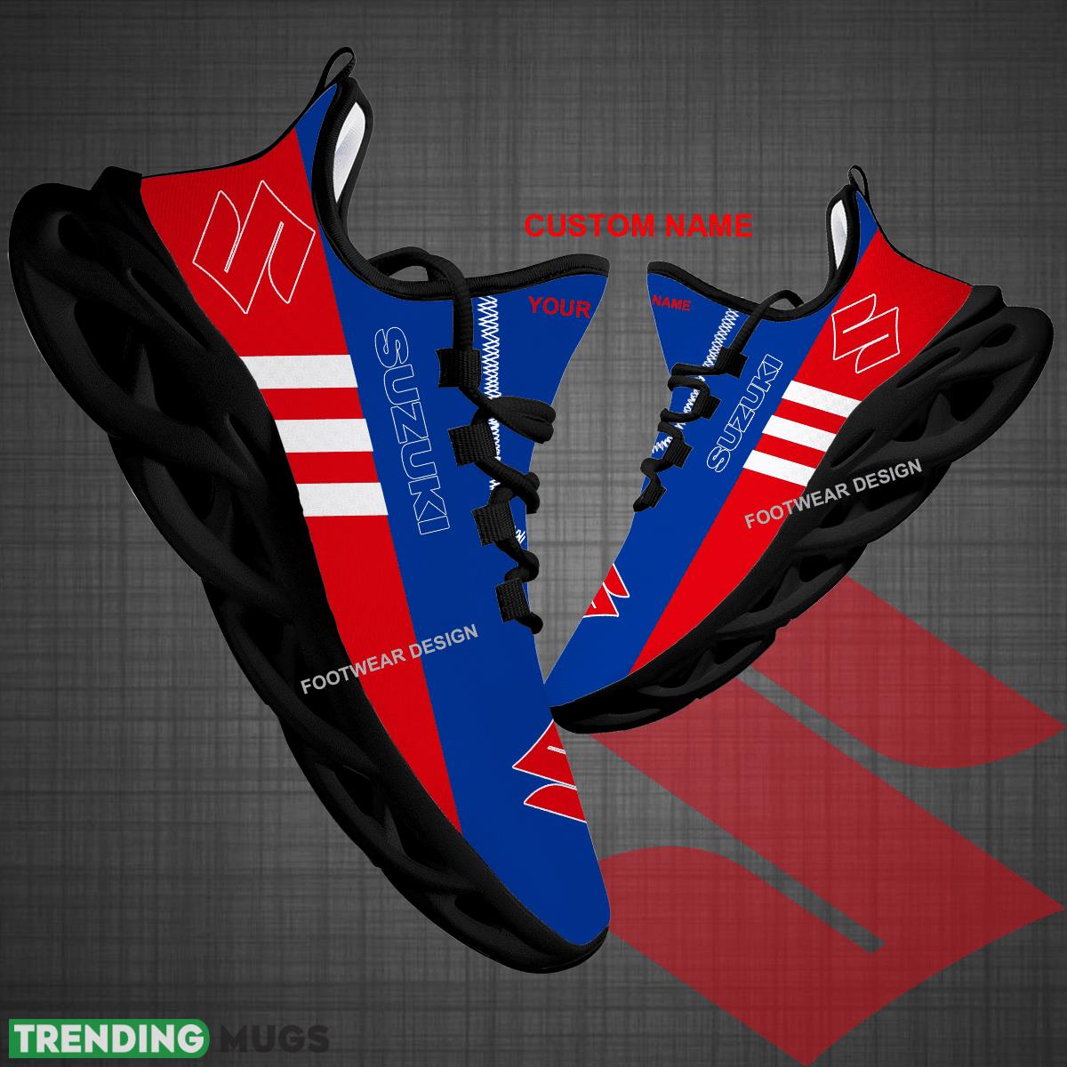 Custom Name Motorcycle Suzuki Logo New Style Max Soul Shoes For Big Fans Runing Sneakers Gift - Motorcycle Suzuki Logo New Style Chunky Shoes Photo 1 Custom Name Motorcycle Suzuki Logo New Style Max Soul Shoes For Big Fans Runing Sneakers Gift - Motorcycle Suzuki Logo New Style Chunky Shoes Photo 1