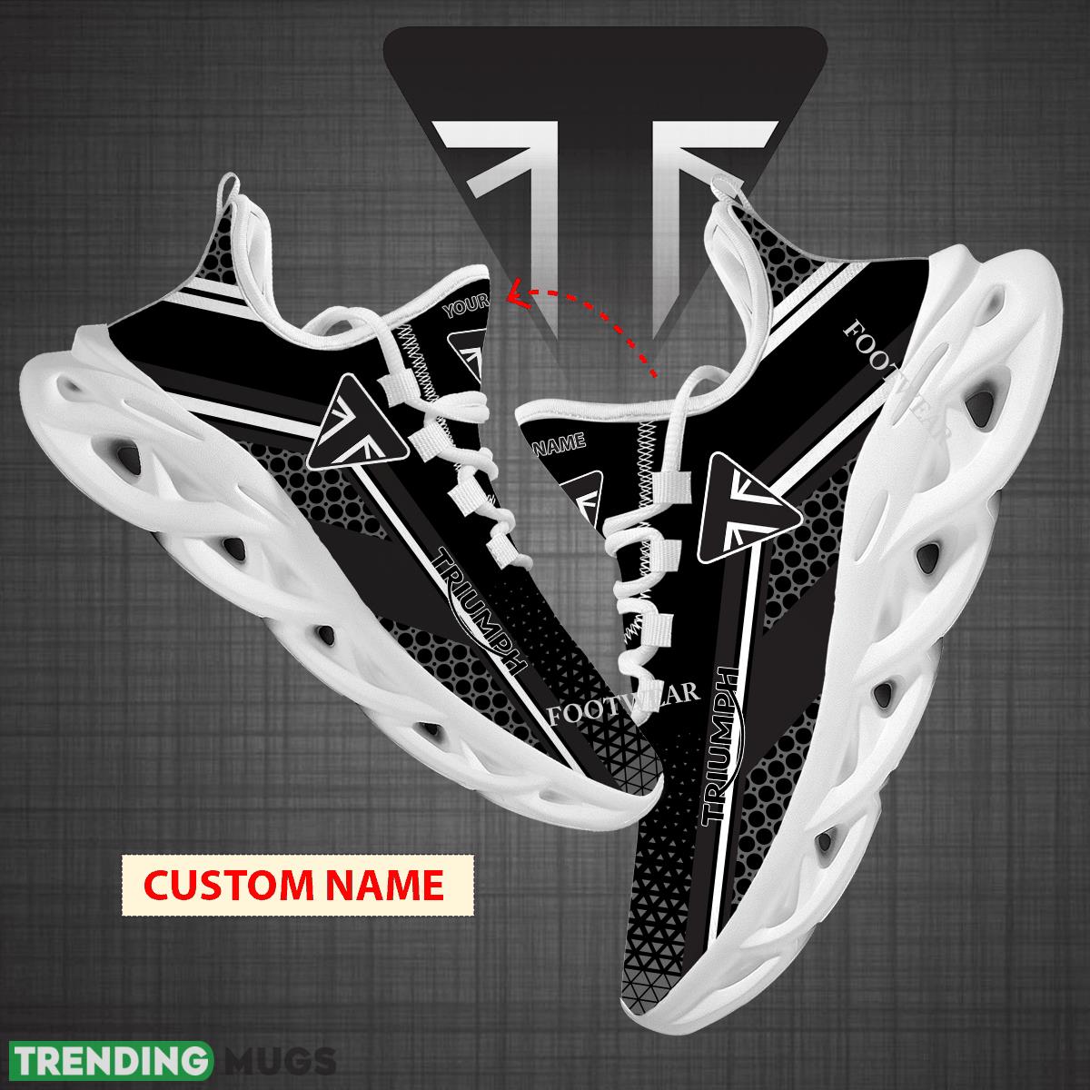 Custom Name Motorcycle Triumph Logo New Design Max Soul Shoes For Big Fans Runing Sneakers Gift - Motorcycle Triumph Logo New Design Chunky Shoes Custom Name Photo 1 Custom Name Motorcycle Triumph Logo New Design Max Soul Shoes For Big Fans Runing Sneakers Gift - Motorcycle Triumph Logo New Design Chunky Shoes Custom Name Photo 1