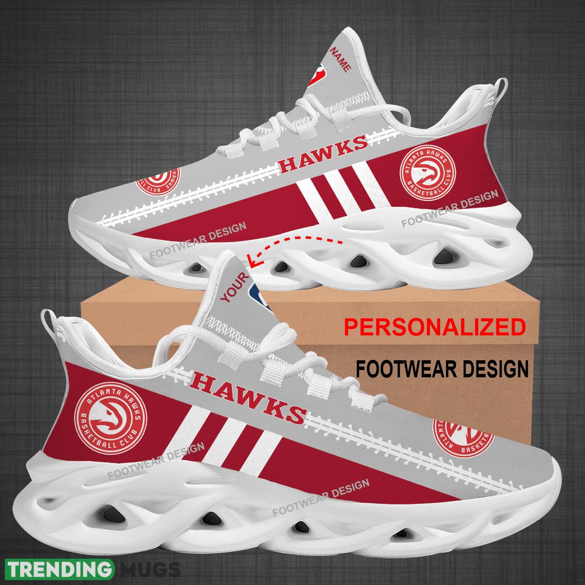Custom Name NBA Atlanta Hawks Logo New Max Soul Shoes For Big Fans Runing Sneakers Gift Max Soul Custom Name NBA Atlanta Hawks Logo New Max Soul Shoes For Big Fans Runing Sneakers Gift Max Soul