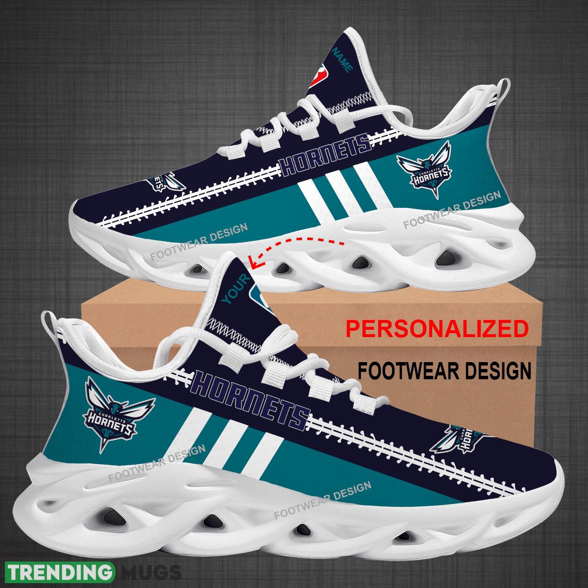 Custom Name NBA Charlotte Hornets Logo New Max Soul Shoes For Big Fans Runing Sneakers Gift Max Soul Custom Name NBA Charlotte Hornets Logo New Max Soul Shoes For Big Fans Runing Sneakers Gift Max Soul