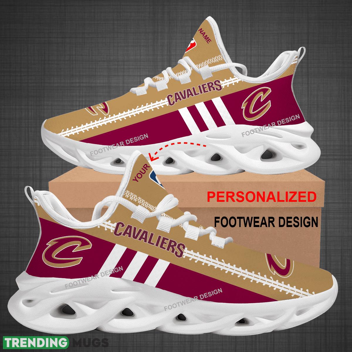 Custom Name NBA Cleveland Cavaliers Logo New Max Soul Shoes For Big Fans Runing Sneakers Gift Max Soul Custom Name NBA Cleveland Cavaliers Logo New Max Soul Shoes For Big Fans Runing Sneakers Gift Max Soul