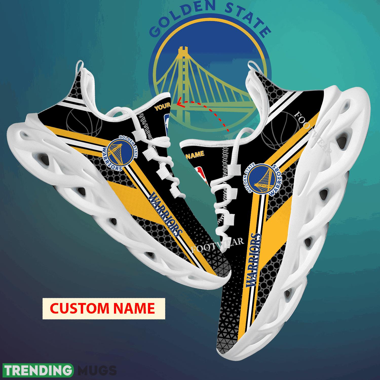 Custom Name NBA Golden State Warriors Max Soul Shoes For Big Fans Runing Sneakers Gift - NBA Golden State Warriors Max Soul Shoes New Season Personalized Photo 1 Custom Name NBA Golden State Warriors Max Soul Shoes For Big Fans Runing Sneakers Gift - NBA Golden State Warriors Max Soul Shoes New Season Personalized Photo 1