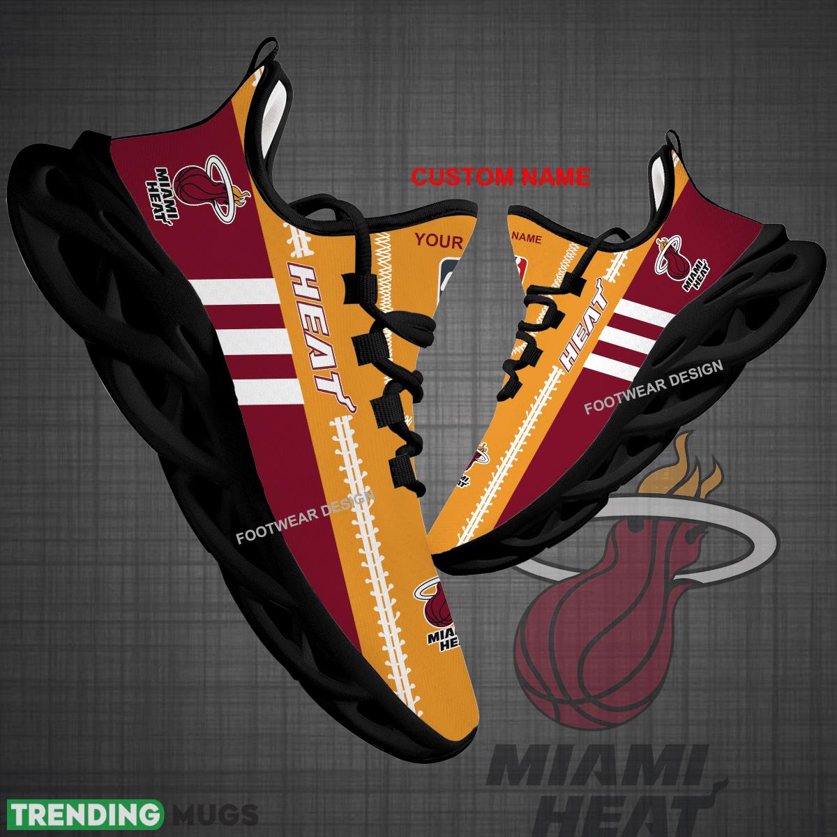 Custom Name NBA Miami Heat Logo New Max Soul Shoes For Big Fans Runing Sneakers Gift - NBA Miami Heat Logo New Chunky Shoes Photo 1 Custom Name NBA Miami Heat Logo New Max Soul Shoes For Big Fans Runing Sneakers Gift - NBA Miami Heat Logo New Chunky Shoes Photo 1
