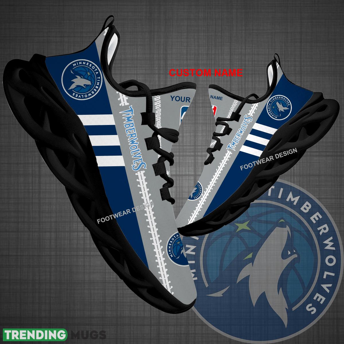 Custom Name NBA Minnesota Timberwolves Logo New Max Soul Shoes For Big Fans Runing Sneakers Gift - NBA Minnesota Timberwolves Logo New Chunky Shoes Photo 1 Custom Name NBA Minnesota Timberwolves Logo New Max Soul Shoes For Big Fans Runing Sneakers Gift - NBA Minnesota Timberwolves Logo New Chunky Shoes Photo 1