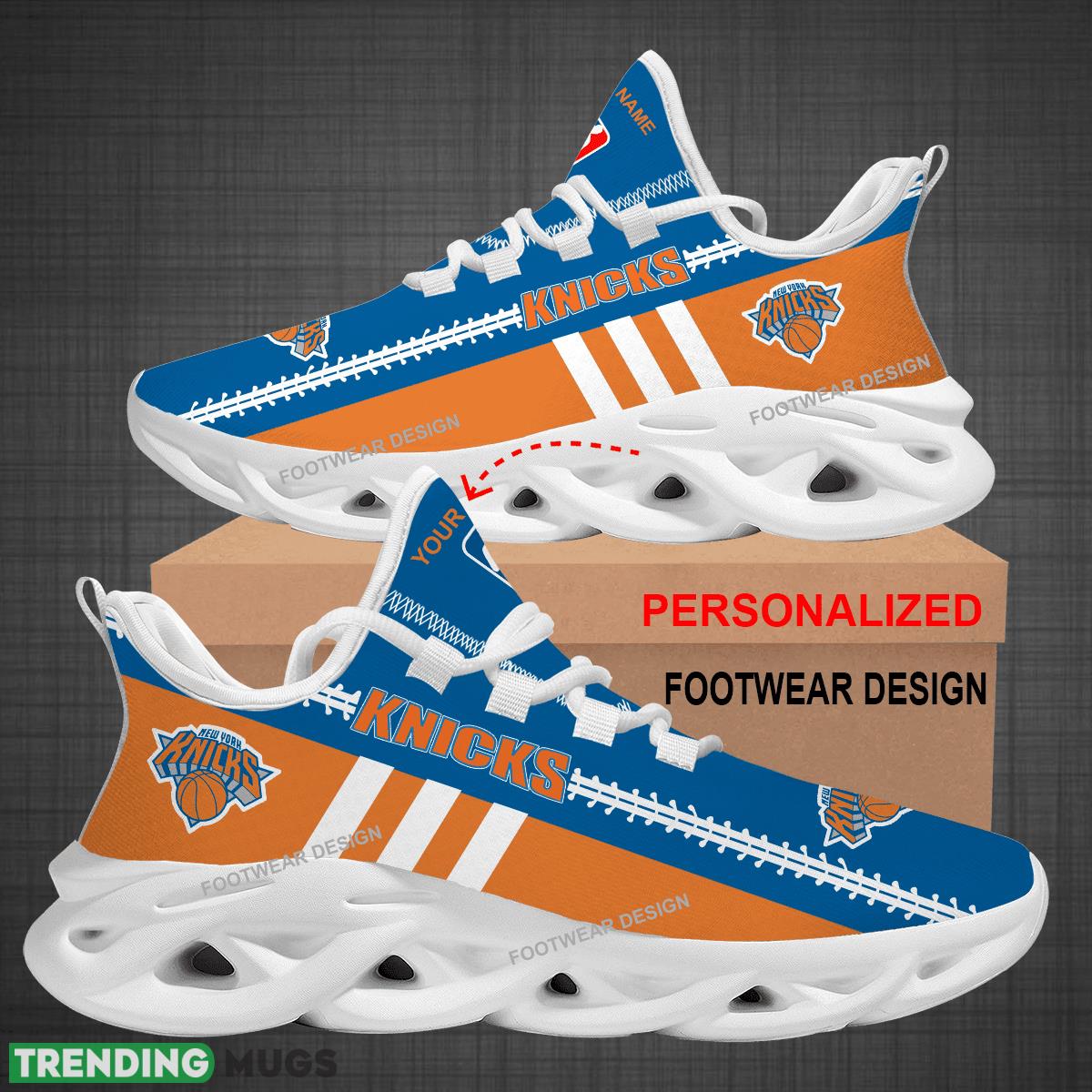 Custom Name NBA New York Knicks Logo New Max Soul Shoes For Big Fans Runing Sneakers Gift Max Soul Custom Name NBA New York Knicks Logo New Max Soul Shoes For Big Fans Runing Sneakers Gift Max Soul