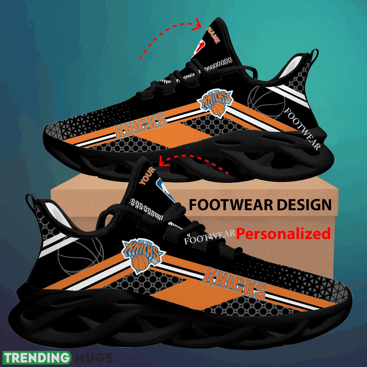 Custom Name NBA New York Knicks Max Soul Shoes For Big Fans Runing Sneakers Gift Max Soul Custom Name NBA New York Knicks Max Soul Shoes For Big Fans Runing Sneakers Gift Max Soul