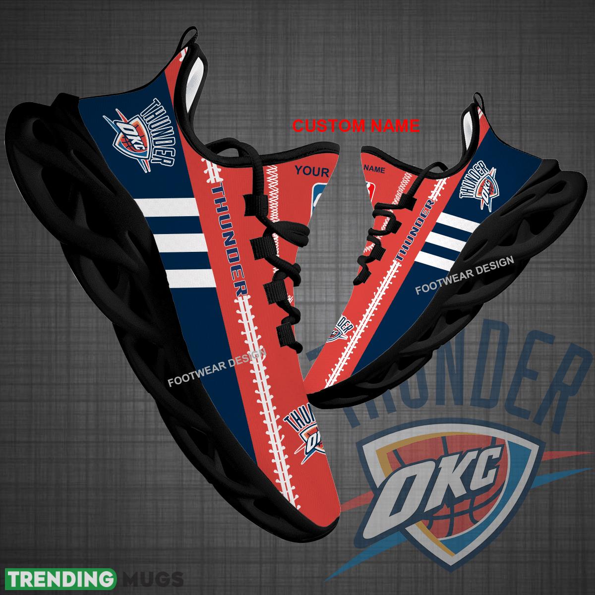 Custom Name NBA Oklahoma City Thunder Logo New Max Soul Shoes For Big Fans Runing Sneakers Gift - NBA Oklahoma City Thunder Logo New Chunky Shoes Photo 1 Custom Name NBA Oklahoma City Thunder Logo New Max Soul Shoes For Big Fans Runing Sneakers Gift - NBA Oklahoma City Thunder Logo New Chunky Shoes Photo 1