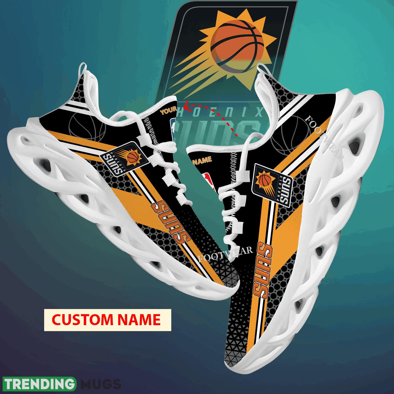 Custom Name NBA Phoenix Suns Max Soul Shoes For Big Fans Runing Sneakers Gift - NBA Phoenix Suns Max Soul Shoes New Season Personalized Photo 1 Custom Name NBA Phoenix Suns Max Soul Shoes For Big Fans Runing Sneakers Gift - NBA Phoenix Suns Max Soul Shoes New Season Personalized Photo 1