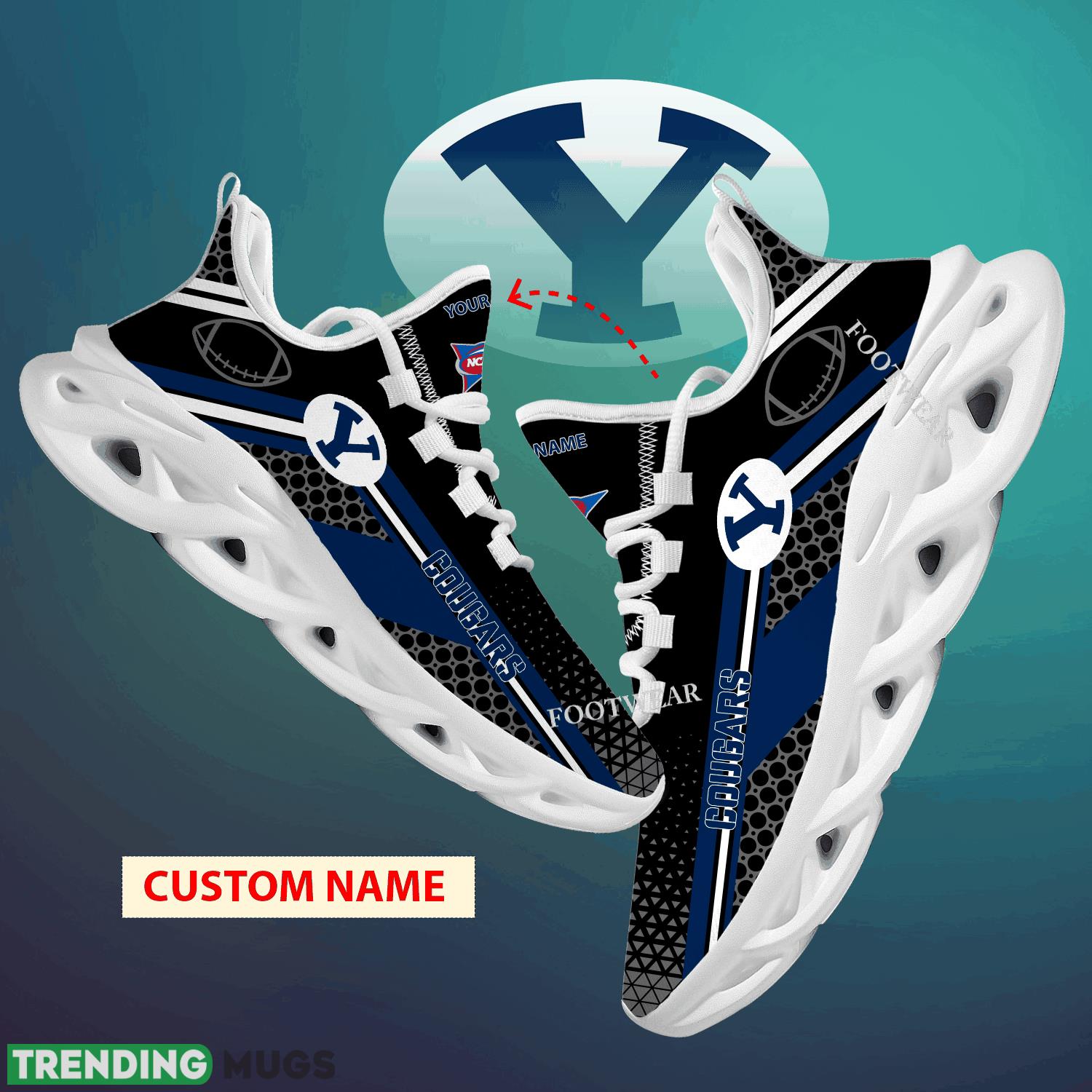 Custom Name NCAA BYU Cougars Max Soul Shoes For Big Fans Runing Sneakers Gift - NCAA BYU Cougars Max Soul Shoes New Season Personalized Photo 1 Custom Name NCAA BYU Cougars Max Soul Shoes For Big Fans Runing Sneakers Gift - NCAA BYU Cougars Max Soul Shoes New Season Personalized Photo 1