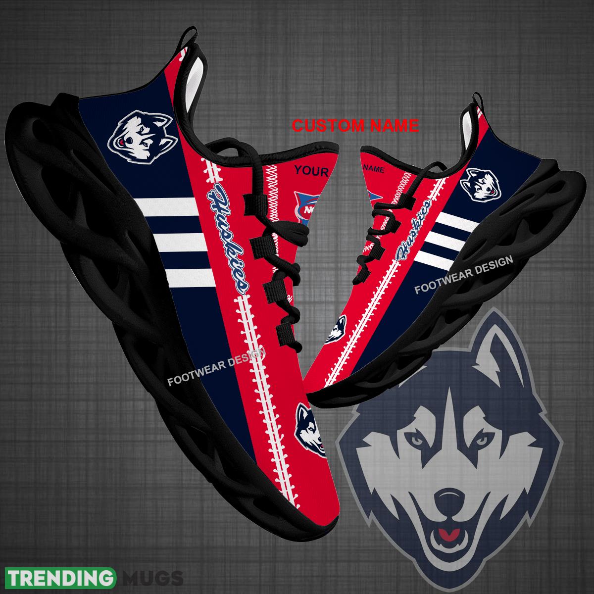 Custom Name NCAA Connecticut Huskies Logo New Max Soul Shoes For Big Fans Runing Sneakers Gift - NCAA Connecticut Huskies Logo New Chunky Shoes Photo 1 Custom Name NCAA Connecticut Huskies Logo New Max Soul Shoes For Big Fans Runing Sneakers Gift - NCAA Connecticut Huskies Logo New Chunky Shoes Photo 1