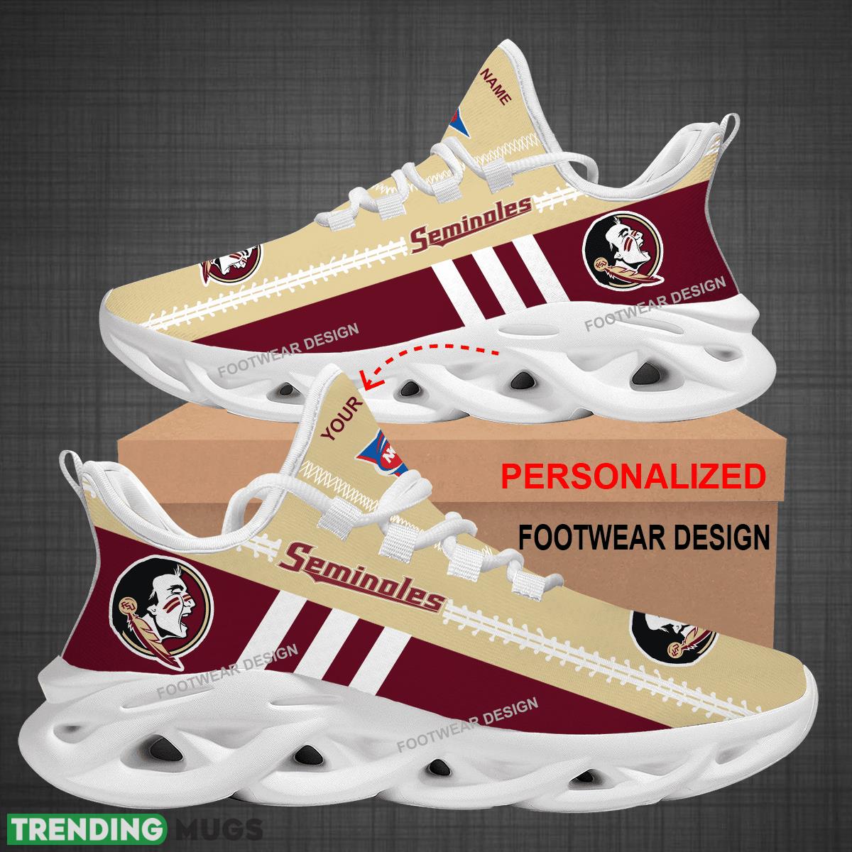 Custom Name NCAA Florida State Seminoles Logo New Max Soul Shoes For Big Fans Runing Sneakers Gift Max Soul Custom Name NCAA Florida State Seminoles Logo New Max Soul Shoes For Big Fans Runing Sneakers Gift Max Soul