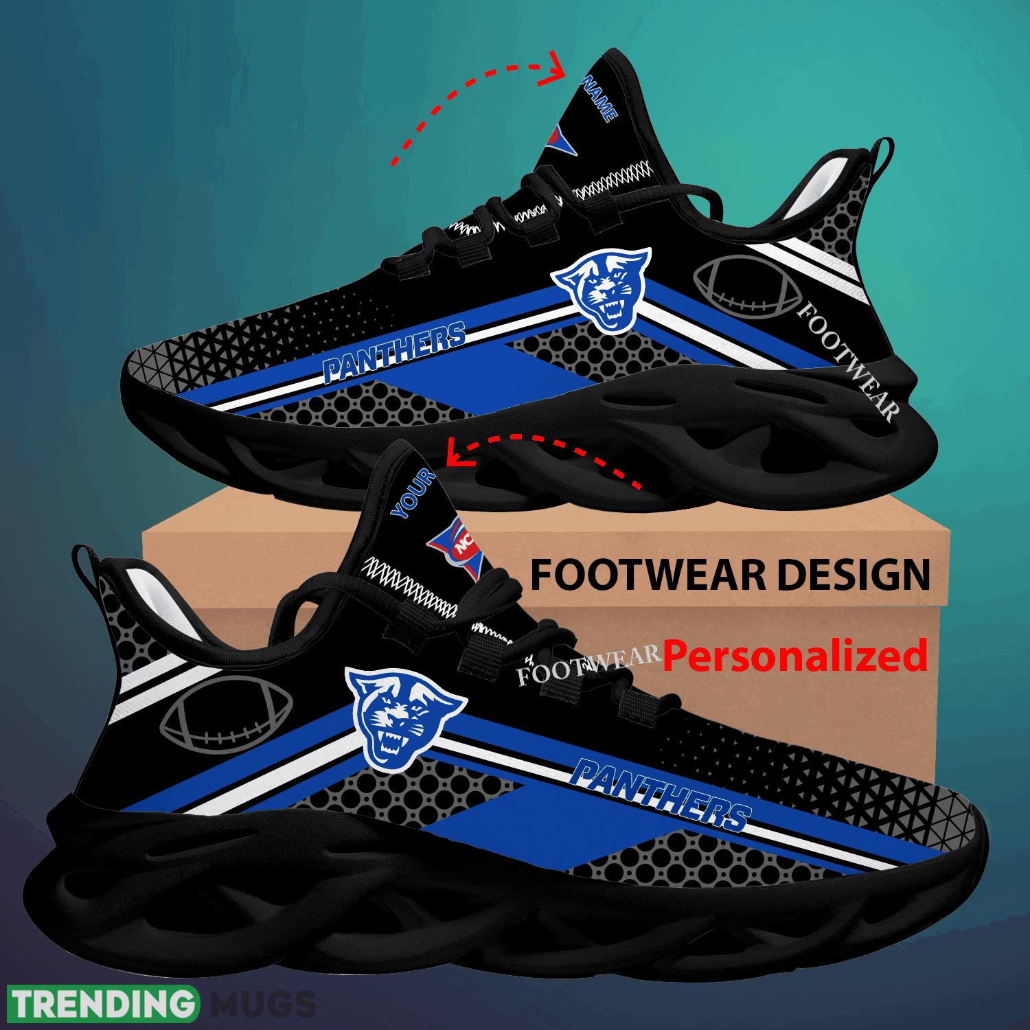 Custom Name NCAA Georgia State Panthers Max Soul Shoes For Big Fans Runing Sneakers Gift Max Soul Custom Name NCAA Georgia State Panthers Max Soul Shoes For Big Fans Runing Sneakers Gift Max Soul