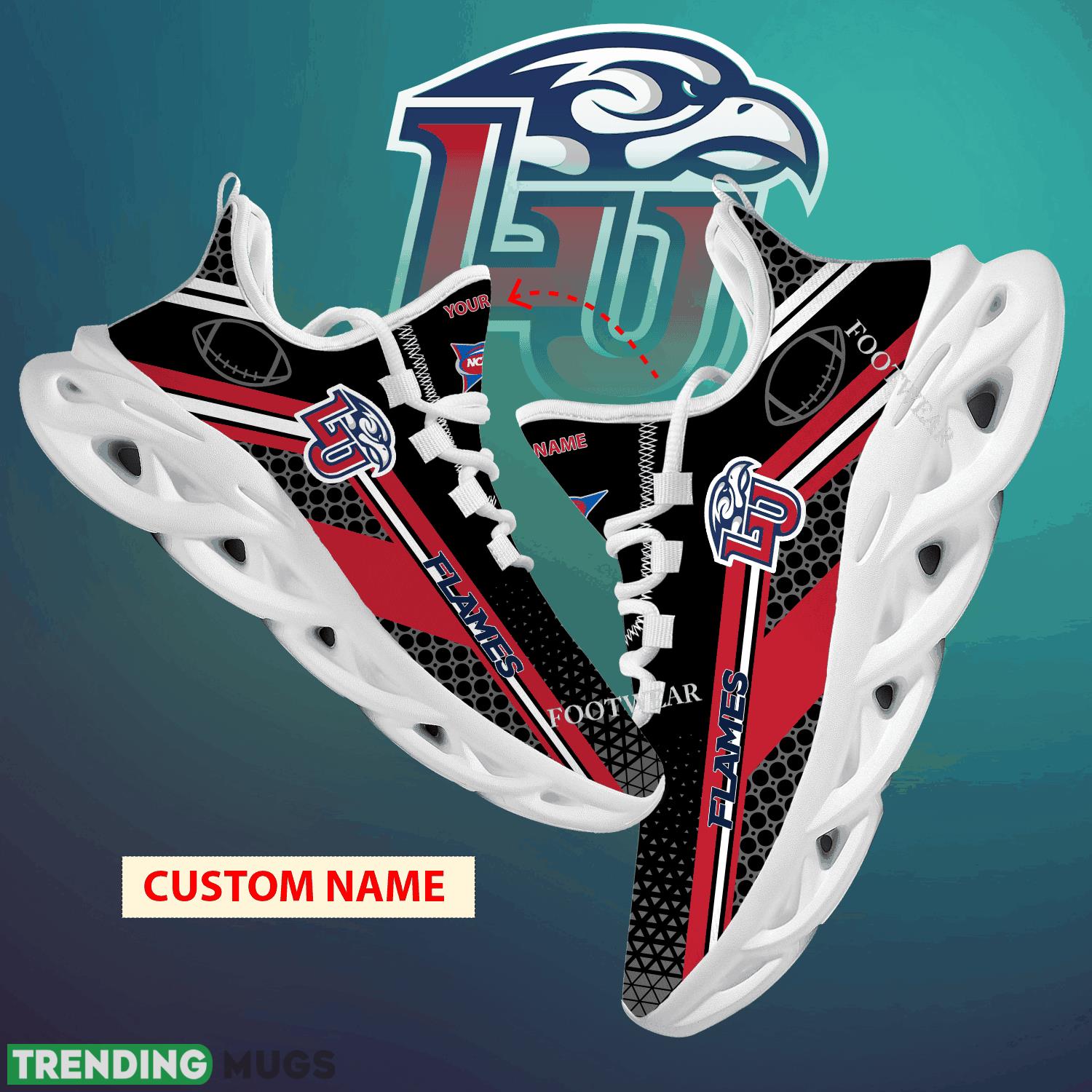 Custom Name NCAA Liberty Flames Max Soul Shoes For Big Fans Runing Sneakers Gift - NCAA Liberty Flames Max Soul Shoes New Season Personalized Photo 1 Custom Name NCAA Liberty Flames Max Soul Shoes For Big Fans Runing Sneakers Gift - NCAA Liberty Flames Max Soul Shoes New Season Personalized Photo 1