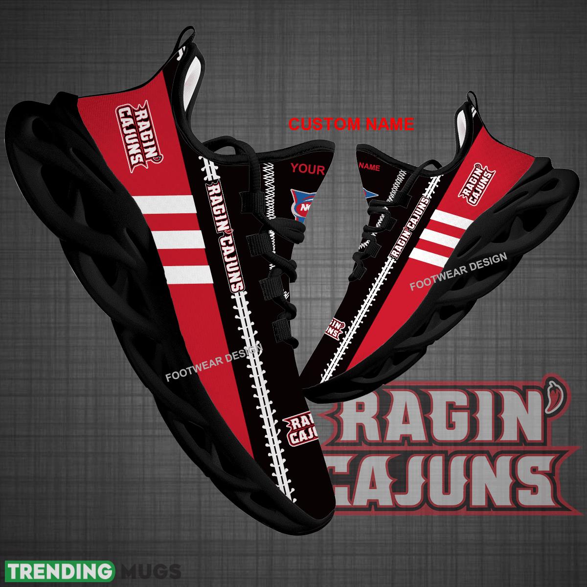 Custom Name NCAA Louisiana Ragin Cajuns Logo New Max Soul Shoes For Big Fans Runing Sneakers Gift - NCAA Louisiana Ragin Cajuns Logo New Chunky Shoes Photo 1 Custom Name NCAA Louisiana Ragin Cajuns Logo New Max Soul Shoes For Big Fans Runing Sneakers Gift - NCAA Louisiana Ragin Cajuns Logo New Chunky Shoes Photo 1