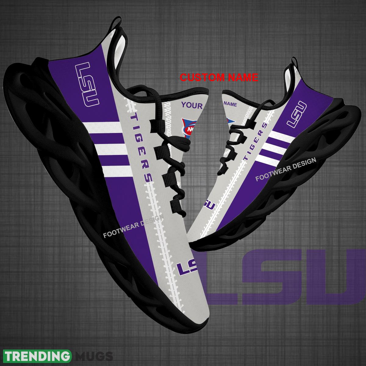 Custom Name NCAA LSU Tigers Logo New Max Soul Shoes For Big Fans Runing Sneakers Gift - NCAA LSU Tigers Logo New Chunky Shoes Photo 1 Custom Name NCAA LSU Tigers Logo New Max Soul Shoes For Big Fans Runing Sneakers Gift - NCAA LSU Tigers Logo New Chunky Shoes Photo 1
