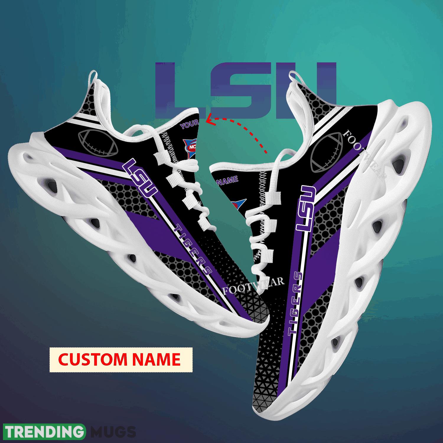 Custom Name NCAA LSU Tigers Max Soul Shoes For Big Fans Runing Sneakers Gift - NCAA LSU Tigers Max Soul Shoes New Season Personalized Photo 1 Custom Name NCAA LSU Tigers Max Soul Shoes For Big Fans Runing Sneakers Gift - NCAA LSU Tigers Max Soul Shoes New Season Personalized Photo 1