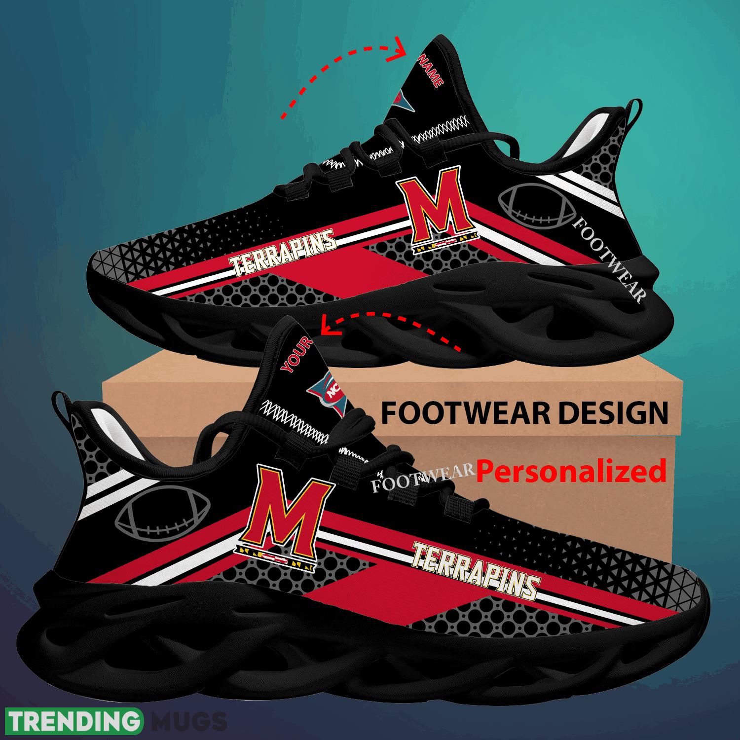 Custom Name NCAA Maryland Terrapins Max Soul Shoes For Big Fans Runing Sneakers Gift Max Soul Custom Name NCAA Maryland Terrapins Max Soul Shoes For Big Fans Runing Sneakers Gift Max Soul