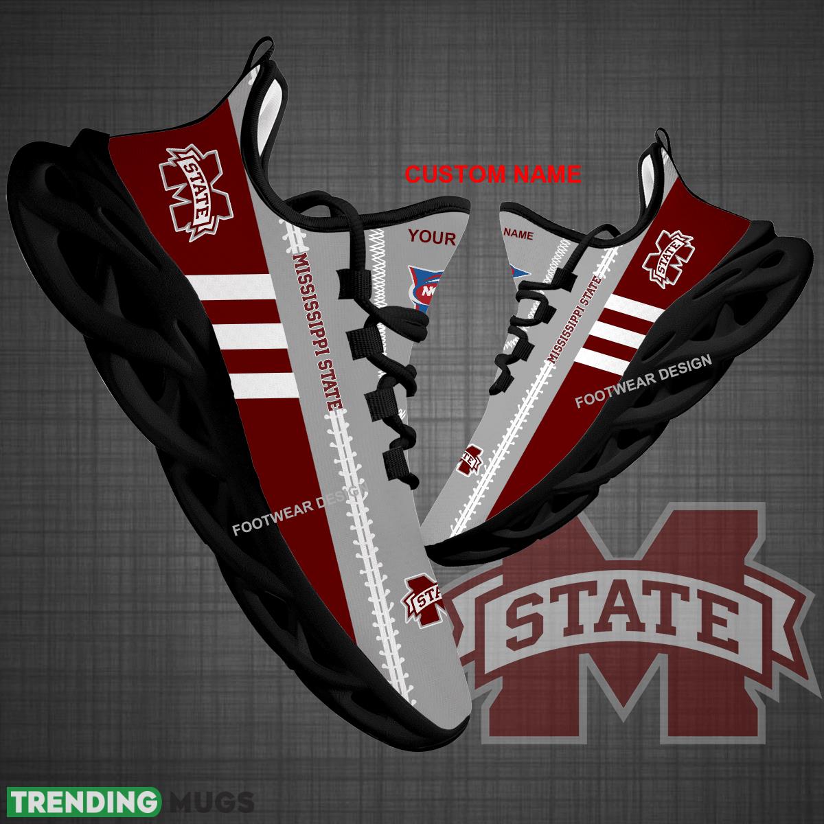 Custom Name NCAA Mississippi State Bulldogs Logo New Max Soul Shoes For Big Fans Runing Sneakers Gift - NCAA Mississippi State Bulldogs Logo New Chunky Shoes Photo 1 Custom Name NCAA Mississippi State Bulldogs Logo New Max Soul Shoes For Big Fans Runing Sneakers Gift - NCAA Mississippi State Bulldogs Logo New Chunky Shoes Photo 1