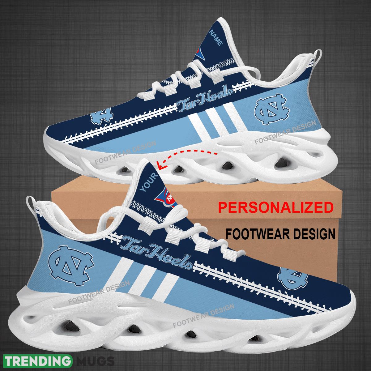 Custom Name NCAA North Carolina Tar Heels Logo New Max Soul Shoes For Big Fans Runing Sneakers Gift Max Soul Custom Name NCAA North Carolina Tar Heels Logo New Max Soul Shoes For Big Fans Runing Sneakers Gift Max Soul