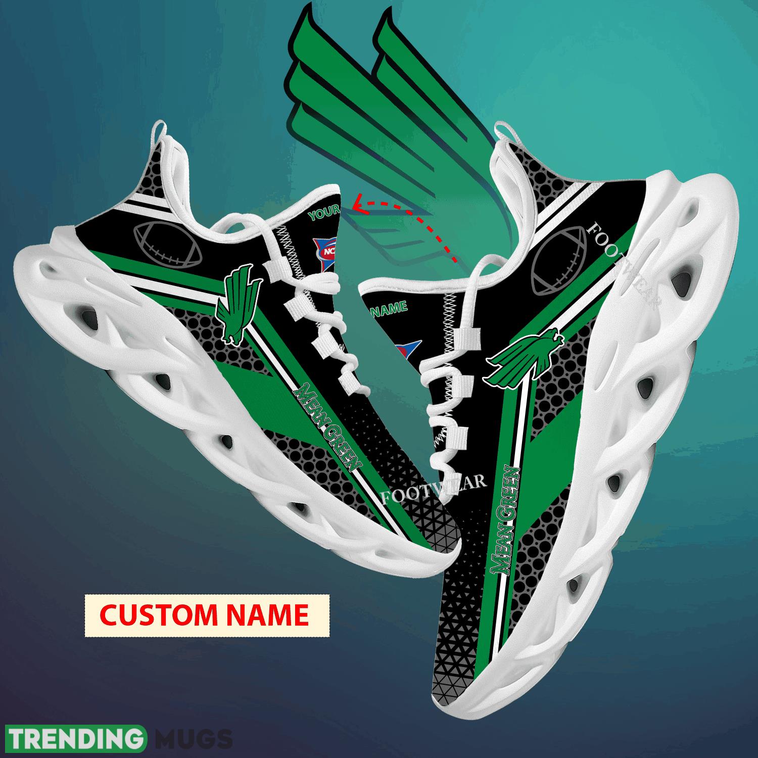 Custom Name NCAA North Texas Mean Green Max Soul Shoes For Big Fans Runing Sneakers Gift - NCAA North Texas Mean Green Max Soul Shoes New Season Personalized Photo 1 Custom Name NCAA North Texas Mean Green Max Soul Shoes For Big Fans Runing Sneakers Gift - NCAA North Texas Mean Green Max Soul Shoes New Season Personalized Photo 1