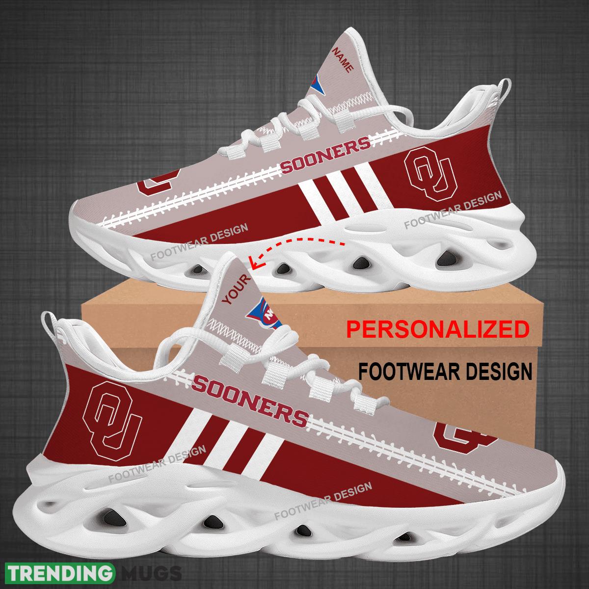 Custom Name NCAA Oklahoma Sooners Logo New Max Soul Shoes For Big Fans Runing Sneakers Gift Max Soul Custom Name NCAA Oklahoma Sooners Logo New Max Soul Shoes For Big Fans Runing Sneakers Gift Max Soul