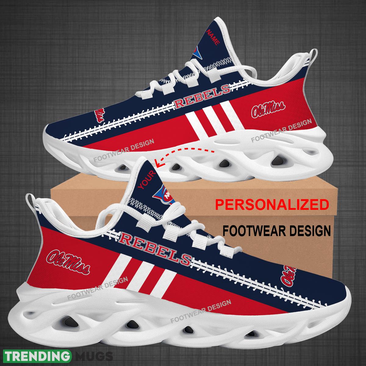 Custom Name NCAA Ole Miss Rebels Logo New Max Soul Shoes For Big Fans Runing Sneakers Gift Max Soul Custom Name NCAA Ole Miss Rebels Logo New Max Soul Shoes For Big Fans Runing Sneakers Gift Max Soul